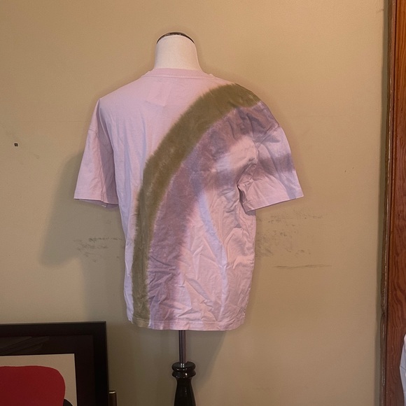 Zara Pink and Olive Tie-Dye T-Shirt - Picture 2 of 3